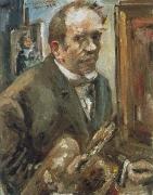 Lovis Corinth, self portrait with palette